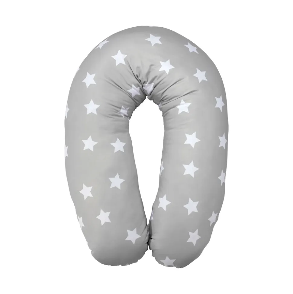 Coussin d'allaitement 190 cm gris