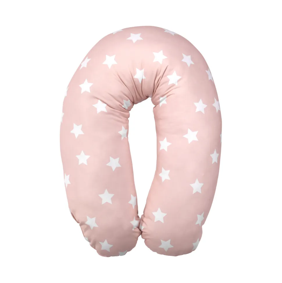 Coussin d'allaitement 190 cm rose