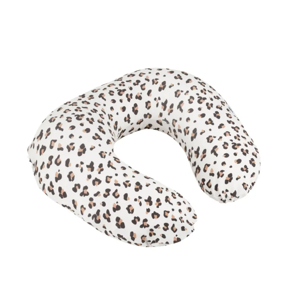 Coussin d’allaitement compact softy leopard cream