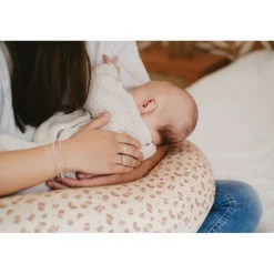 Coussin d'allaitement jersey léopard