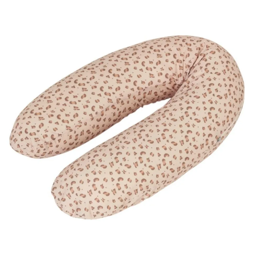 Coussin d'allaitement jersey léopard