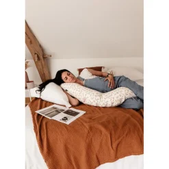 Coussin d'allaitement jersey colombes