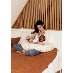 Coussin d'allaitement jersey colombes