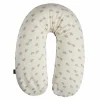 Coussin d'allaitement jersey cœurs / gris