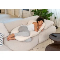 Coussin d'allaitement maxxy mini flowers sand