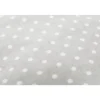 Coussin d'allaitement microbille gris pois blanc