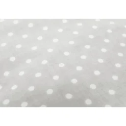 Coussin d'allaitement microbille gris pois blanc