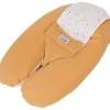 Coussin d'allaitement multirelax eponge - microfibre pois / jaune