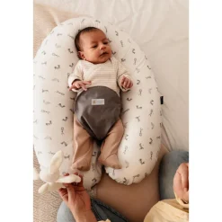 Coussin d'allaitement multirelax+ polyester coton lapins