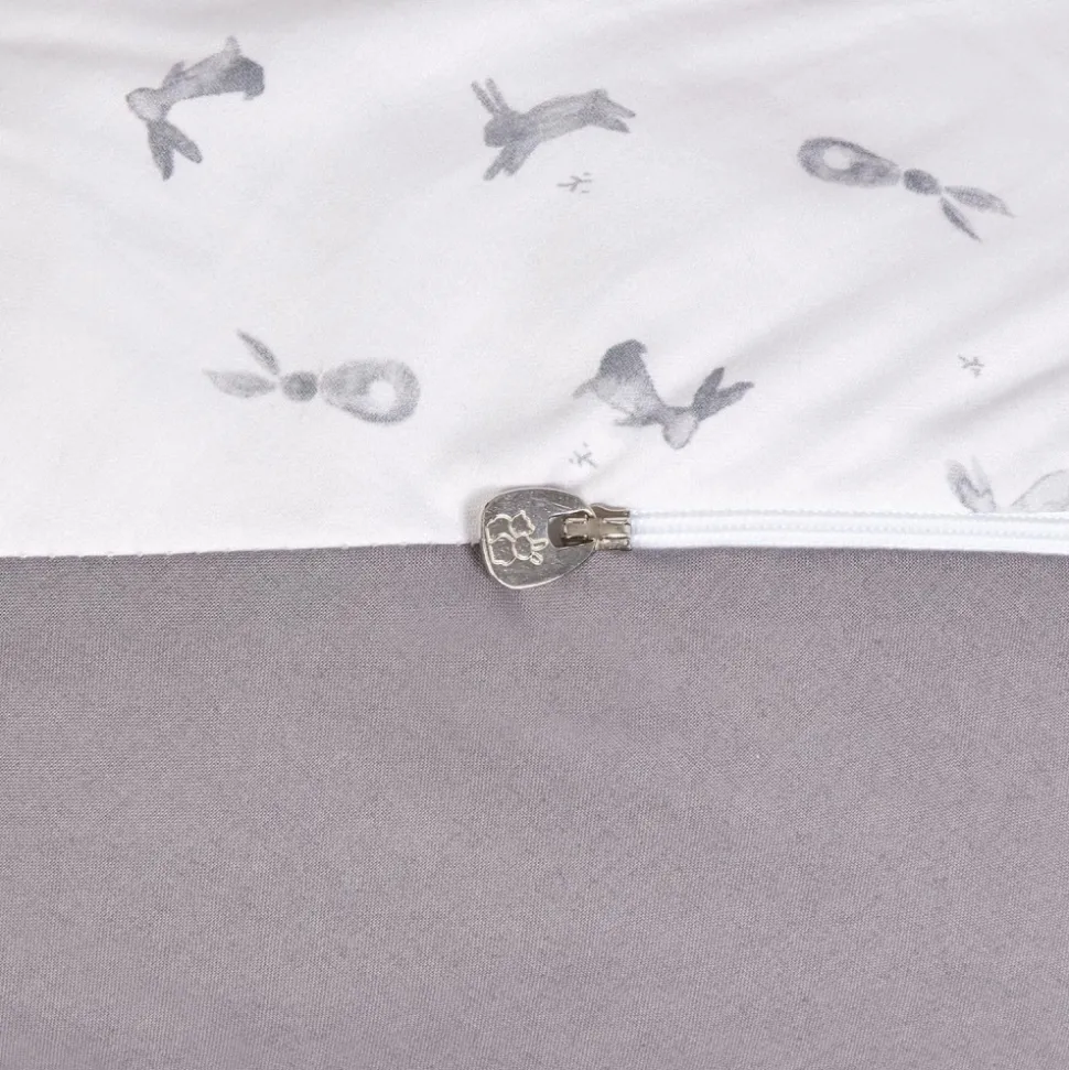 Coussin d'allaitement multirelax+ polyester coton lapins