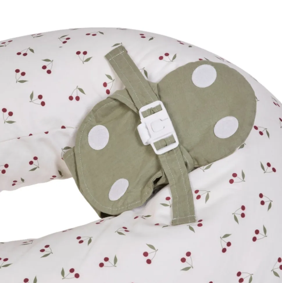 Coussin d'allaitement multirelax+ polyester coton cerises