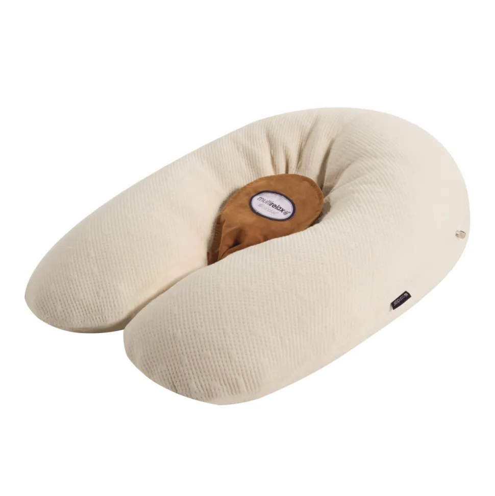 Coussin d'allaitement multirelax+ organic coton beige