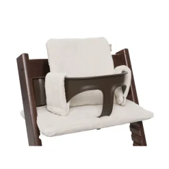 Coussin d’assise chaise haute bébé cloudy rib oatmeal