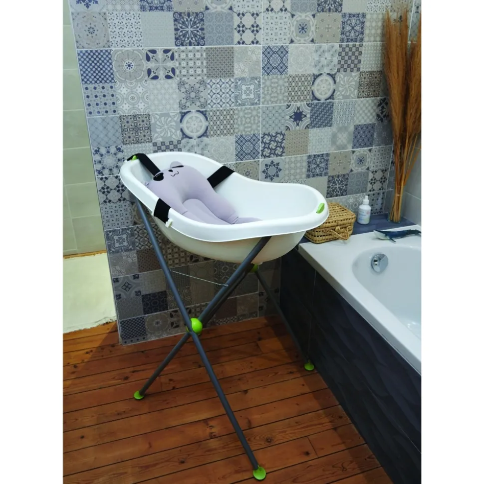 Coussin de bain panda gris