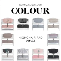 Coussin de chaise haute deluxe stretch grey