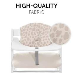 Coussin de chaise haute select muslin leo natural