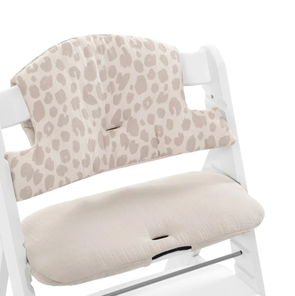 Coussin de chaise haute select muslin leo natural