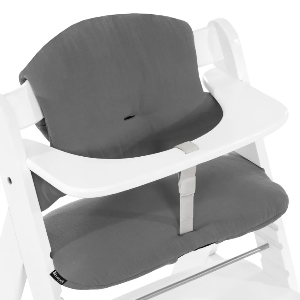 Coussin de chaise haute select muslin dark grey