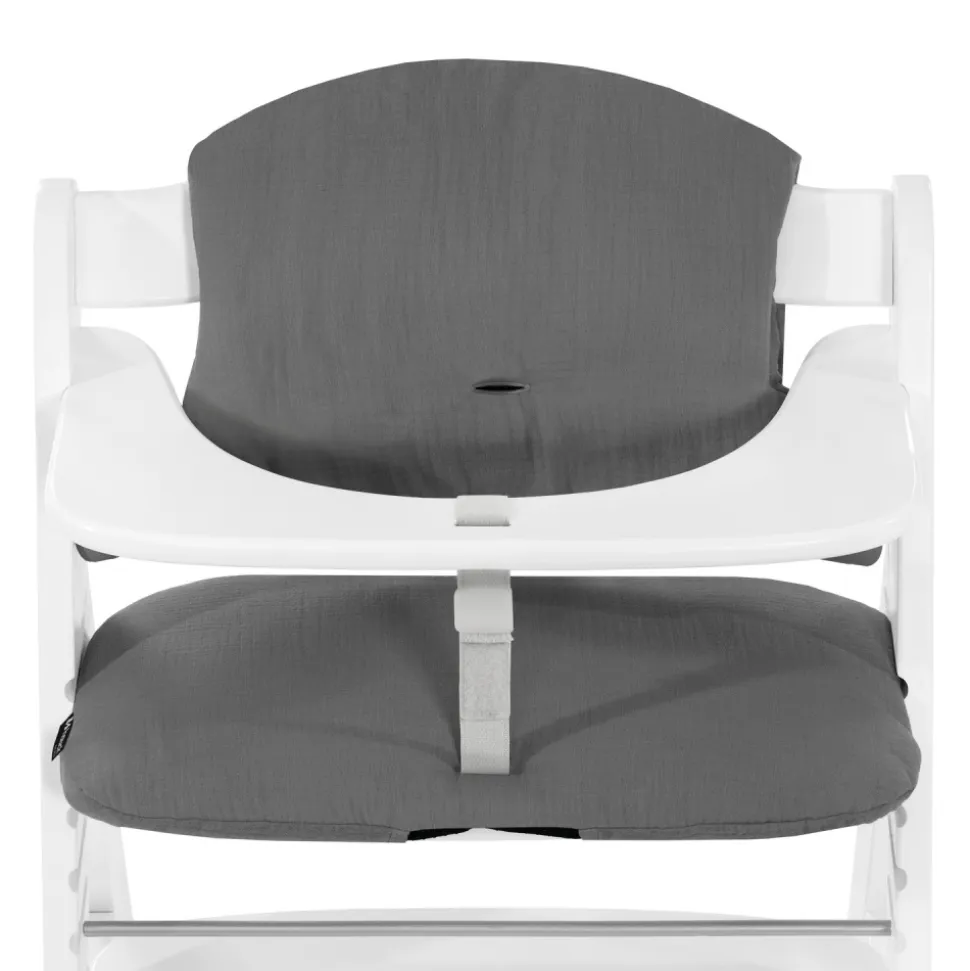 Coussin de chaise haute select muslin dark grey