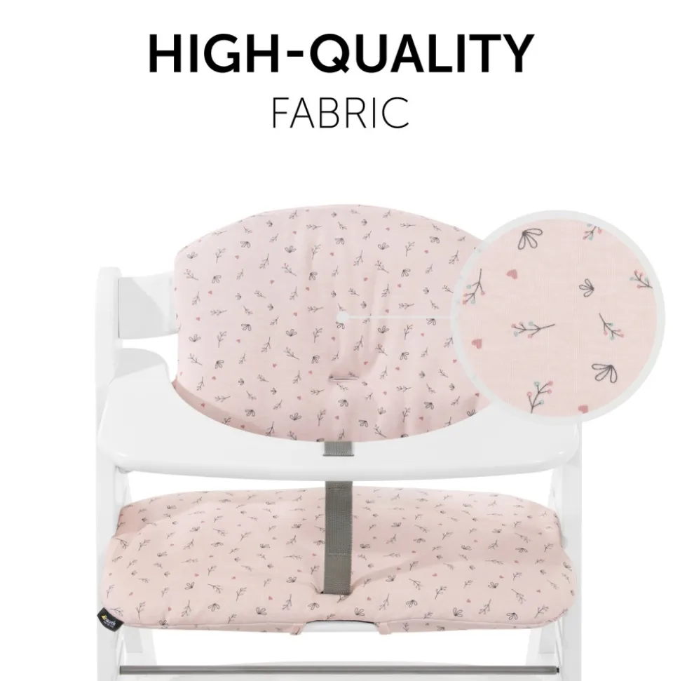 Coussin de chaise haute select jersey flowers rose