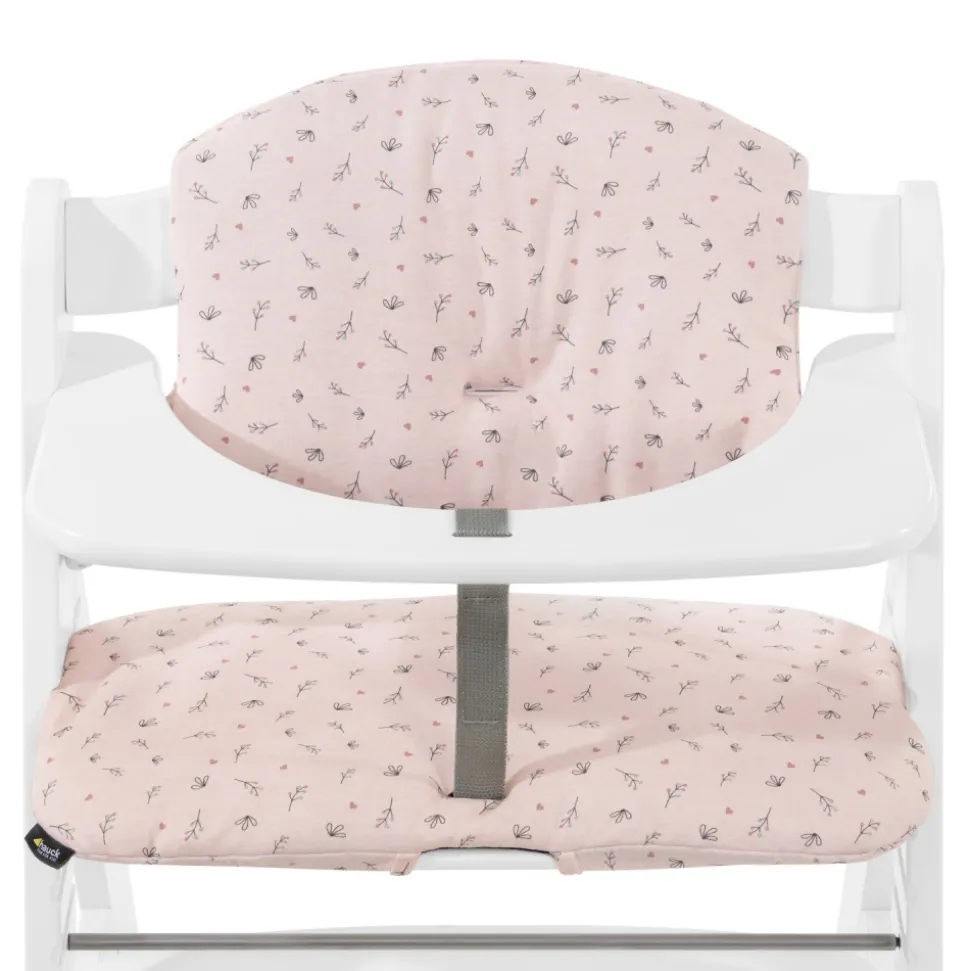 Coussin de chaise haute select jersey flowers rose