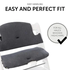 Coussin de chaise haute select jersey charcoal