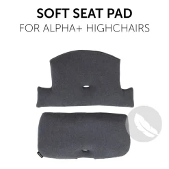 Coussin de chaise haute select jersey charcoal