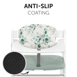 Coussin de chaise haute select jersey leaves mint