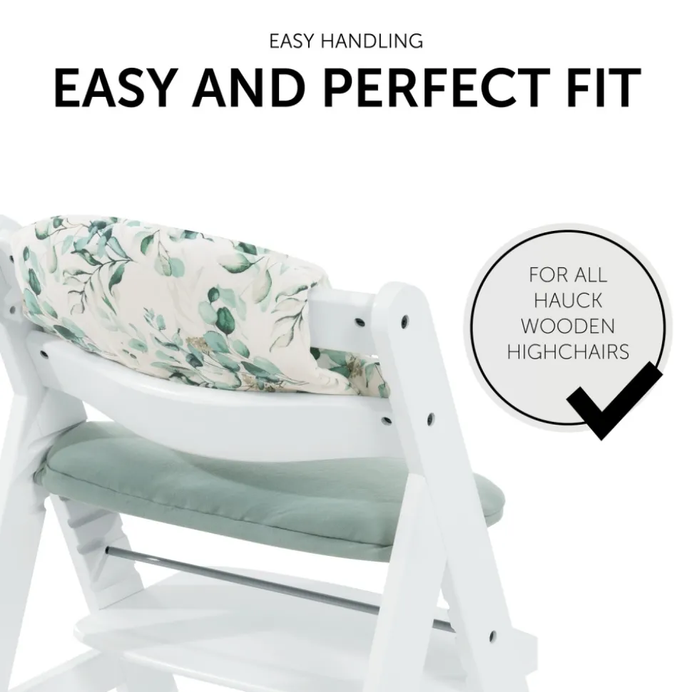 Coussin de chaise haute select jersey leaves mint