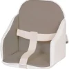 Coussin de chaise pvc gris/blanc