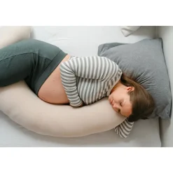 Coussin de maternité buddy allaitement corduroy sand