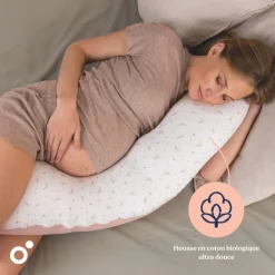 Coussin de maternité buddy allaitement flower pink