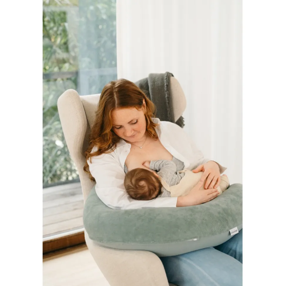 Coussin de maternité buddy allaitement corduroy green