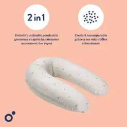 Coussin de maternité buddy allaitement mushrooms