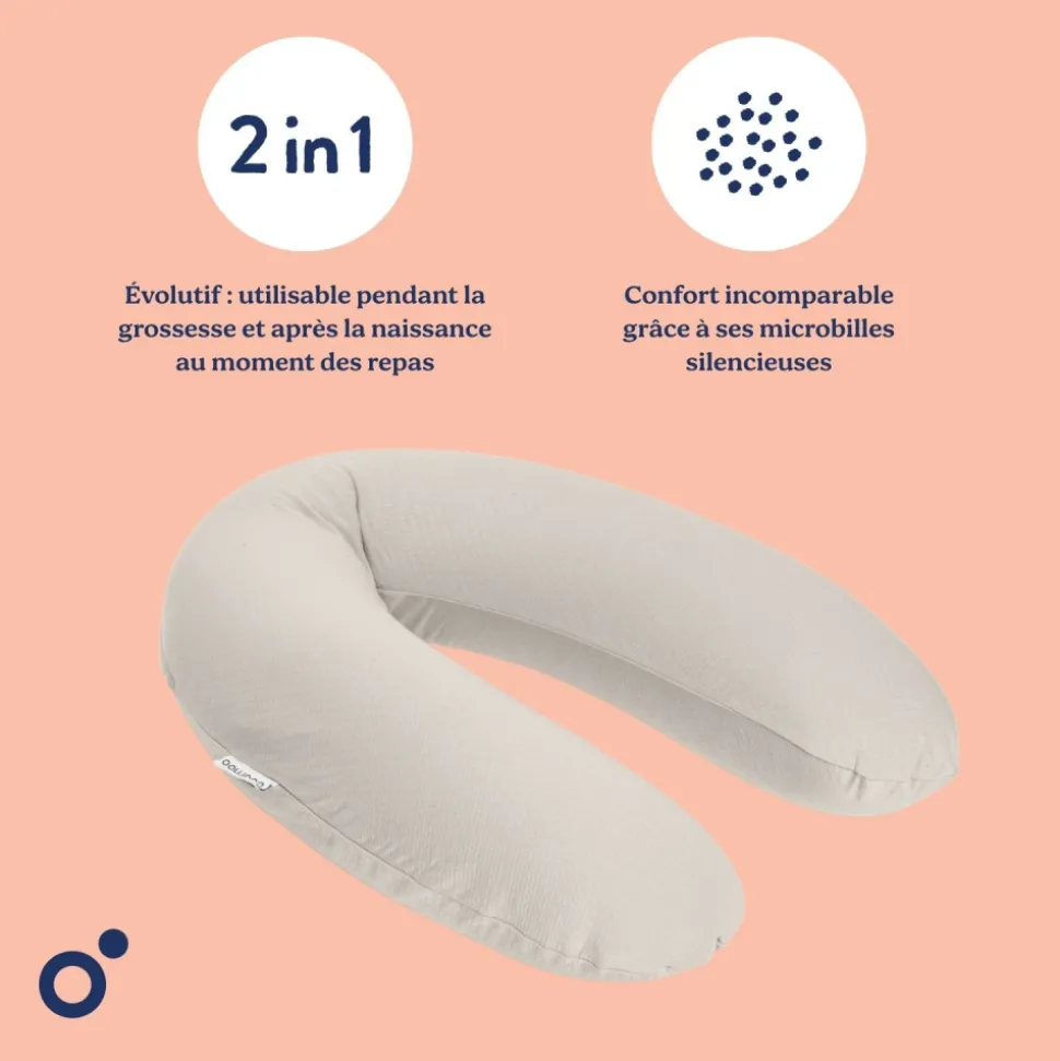Coussin de maternité buddy allaitement tetra sand