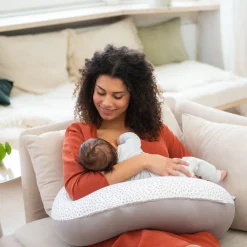 Coussin de maternité buddy allaitement risotto taupe
