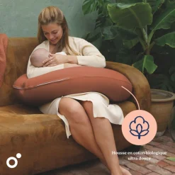 Coussin de maternité buddy allaitement tetra terracotta