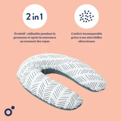 Coussin de maternité buddy allaitement ethnic petrol