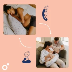 Coussin de maternité buddy allaitement peaches
