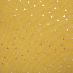 Coussin enfant oya étoile jaune moutarde