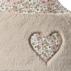 Coussin forme maison fausse fourrure liberty - afternoon tea