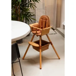Coussin pour chaise haute evolu cuir et nude