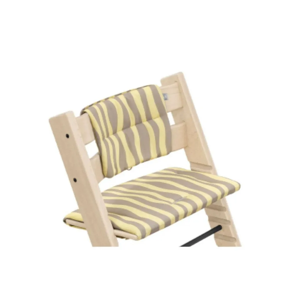 Coussin pour chaise haute tripp trapp jaune citronné