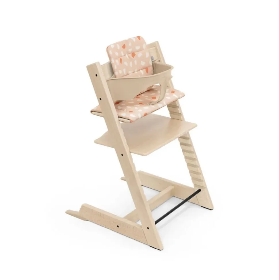 Coussin pour chaise haute tripp trapp rose bonbon