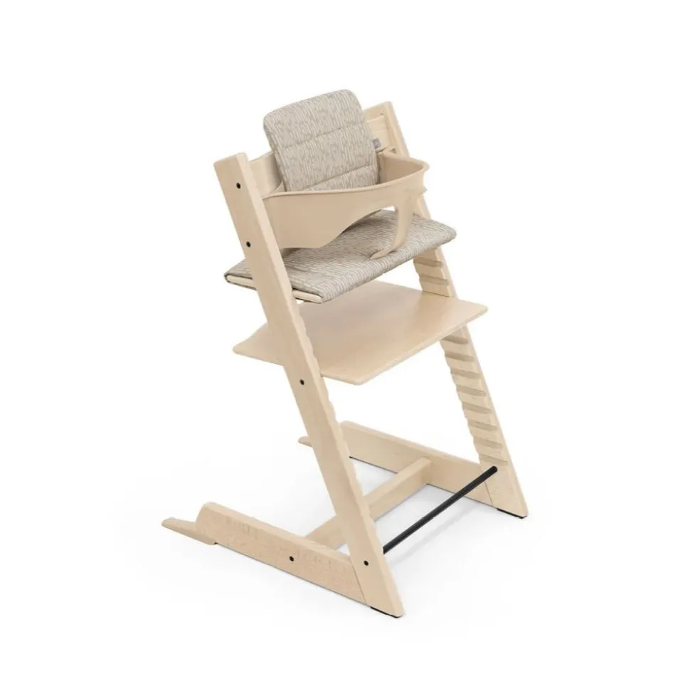 Coussin pour chaise haute tripp trapp beige boisé