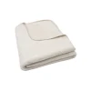 Couverture bébé chaude 100 x 150 cm basic jersey sherpa oatmeal