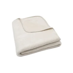 Couverture bébé chaude 100 x 150 cm basic jersey sherpa oatmeal