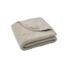 Couverture bébé chaude 75 x 100 cm basic jersey sherpa sand