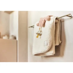 Couverture bébé chaude 75 x 100 cm basic jersey sherpa oatmeal