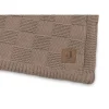 Couverture bébé chaude 100 x 150 cm box knit velvet milky coffee